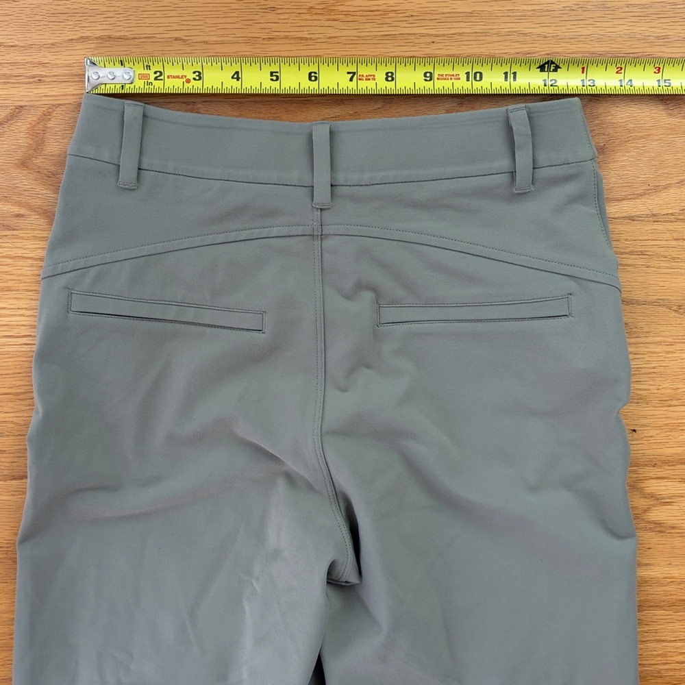 Public Rec Pants Womens 26x28 Sage/Khaki All Day Crop Straight Leg View 6